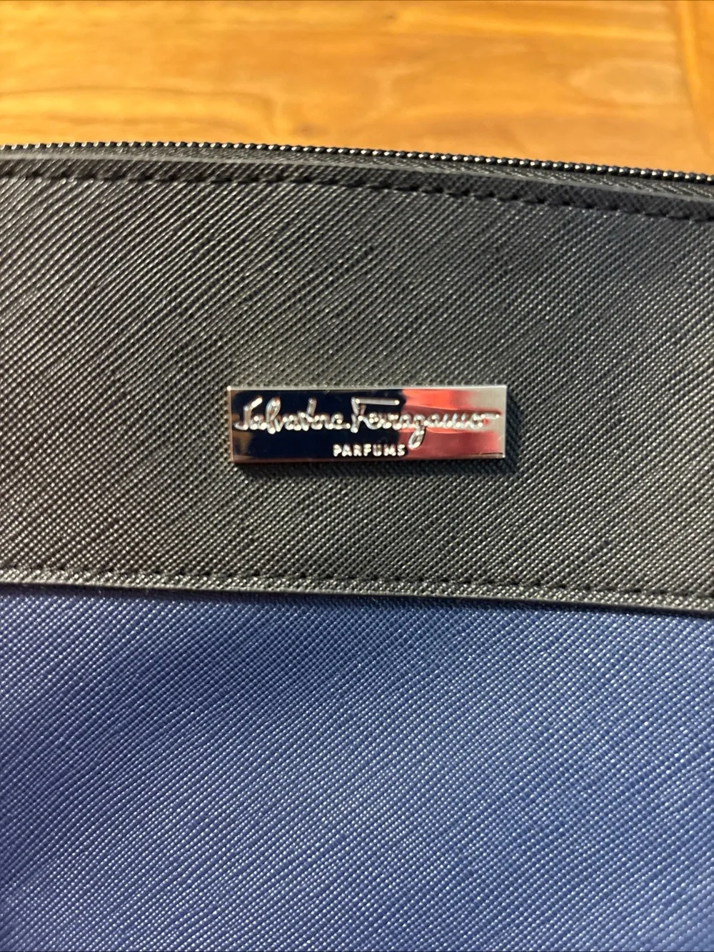 EVA Air X Salvatore Ferragamo Toiletry Bag, Navy Blue